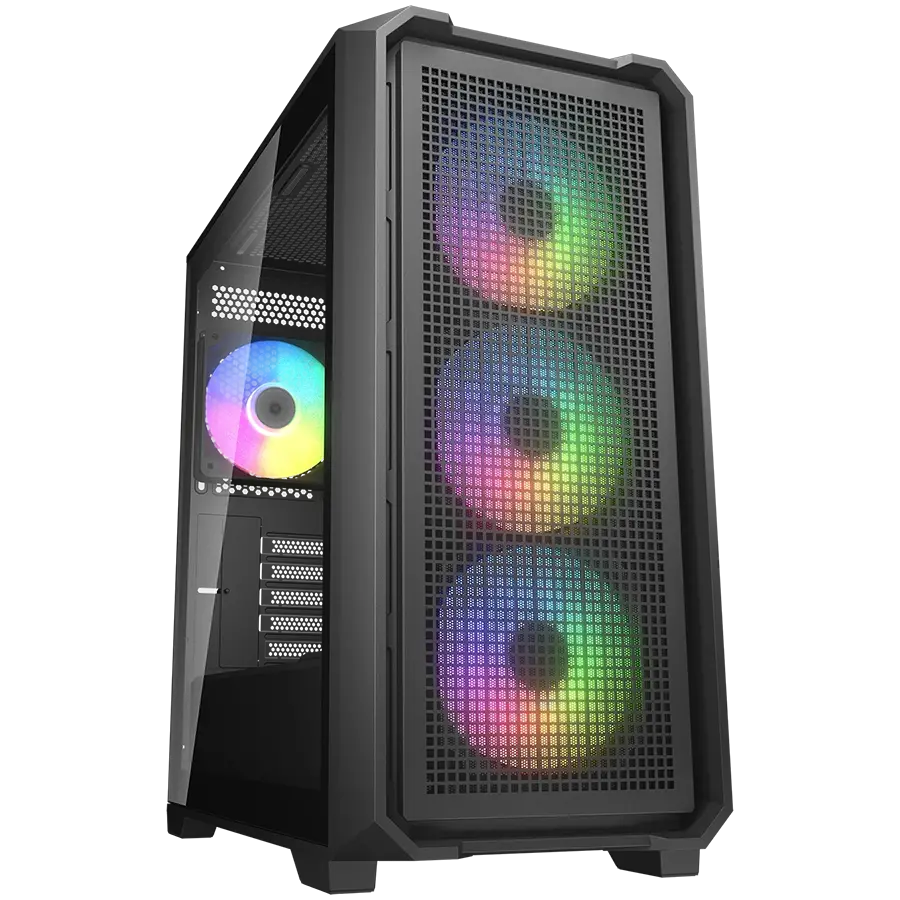 COUGAR MX600 Mini V2 RGB Carcasă PC, Mini Tower, Negru