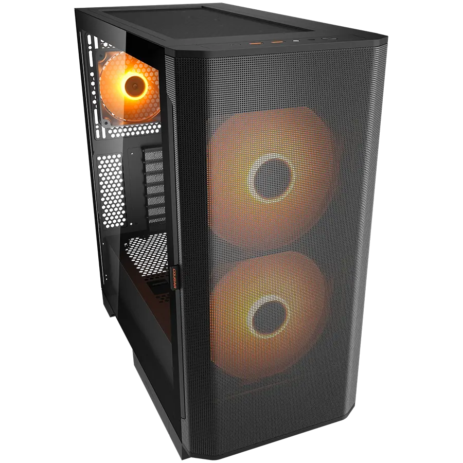 COUGAR AIRFACE FLO RGB PC Case, Mid Tower, Black - image 2