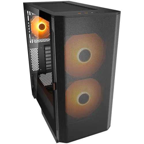 COUGAR AIRFACE FLO RGB PC Case, Mid Tower, Black - image 2