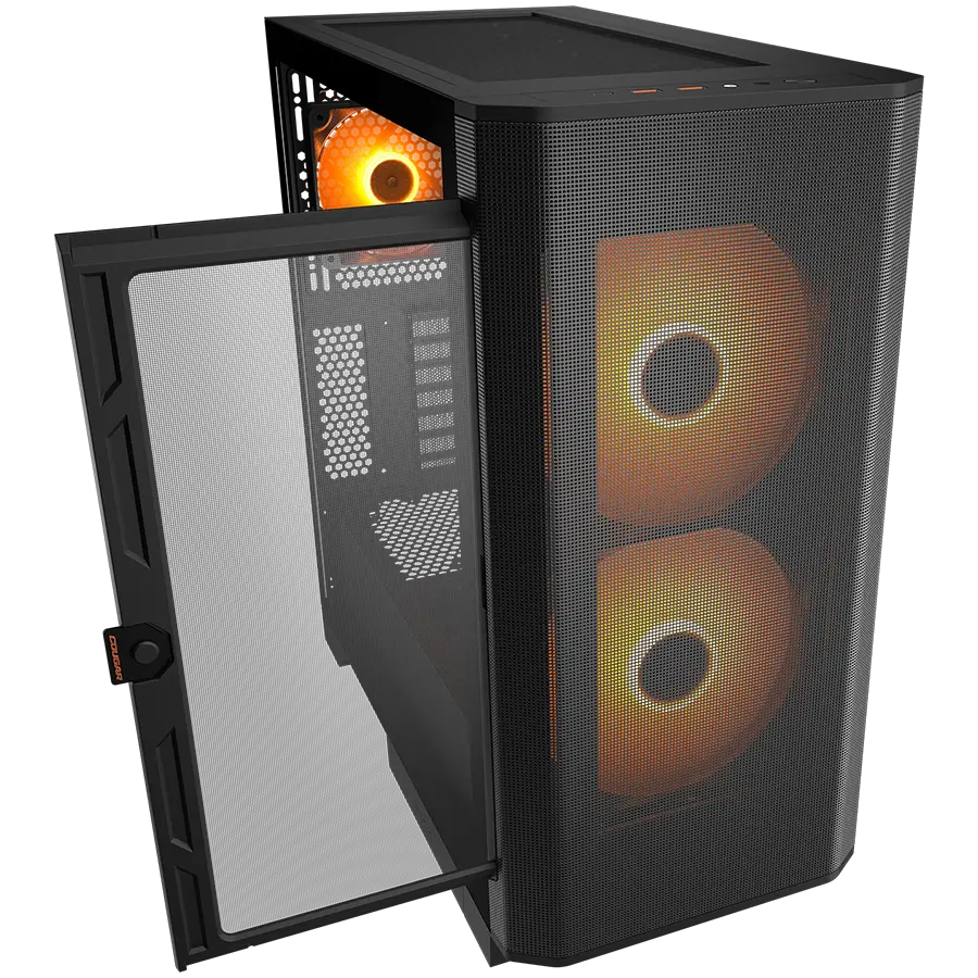 COUGAR AIRFACE FLO RGB PC Case, Mid Tower, Black - image 3