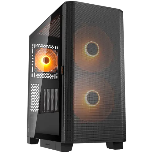 COUGAR AIRFACE FLO RGB Κουτί υπολογιστή, Mid Tower, Μαύρο - 1