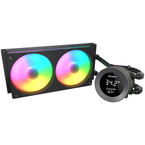COUGAR Poseidon Vistek ARGB 240 AiO Liquid Watercooling - Black - image 1