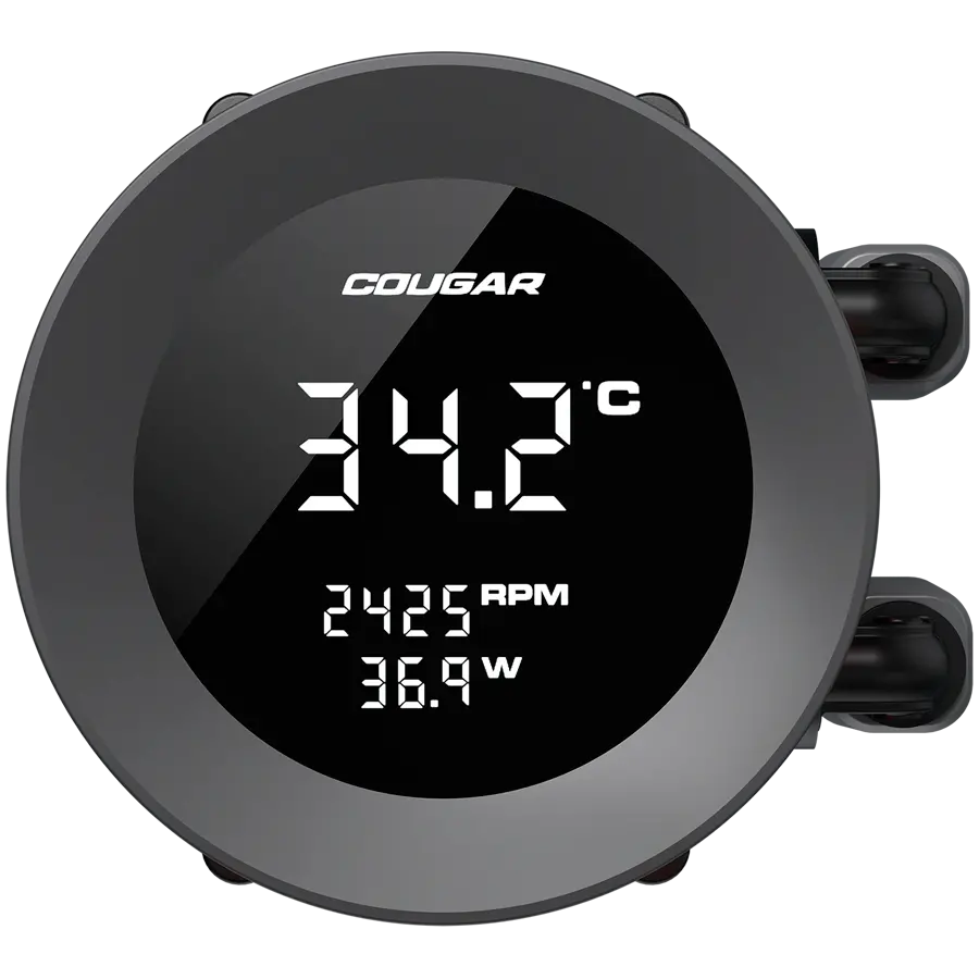 COUGAR Poseidon Vistek ARGB 240 AiO Liquid Watercooling - Black - image 2