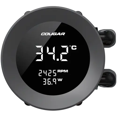 COUGAR Poseidon Vistek ARGB 240 AiO Liquid Watercooling - Black - image 2