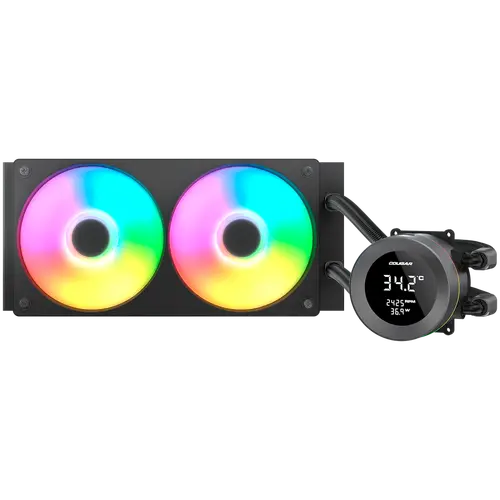 COUGAR Poseidon Vistek ARGB 240 AiO Liquid Watercooling - Black