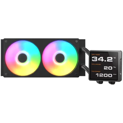 COUGAR Poseidon Vistek Pro ARGB 240 AiO Liquid Watercooling - Black