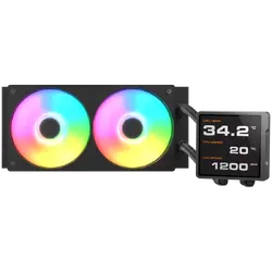 COUGAR Poseidon Vistek Pro ARGB 240 AiO Liquid Watercooling - Black