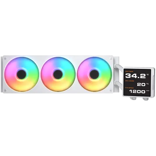 COUGAR Poseidon Vistek Pro ARGB 360 AiO Liquid Watercooling - White