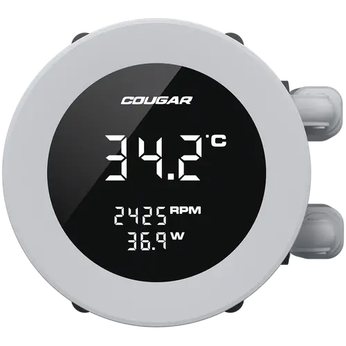 COUGAR Poseidon Vistek ARGB 240 AiO Liquid Watercooling - White - image 2