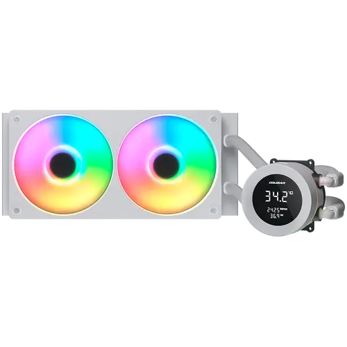 COUGAR Poseidon Vistek ARGB 240 AiO Liquid Watercooling - White