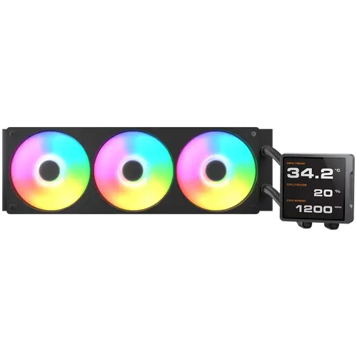 COUGAR Poseidon Vistek Pro ARGB 360 AiO Liquid Watercooling - Black