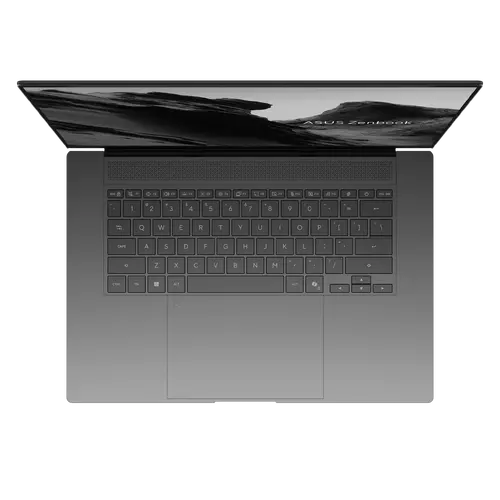 Лаптоп, Asus Zenbook S UM5606GA-SR222X, Ryzen AI 9, 16" OLED WQXGA+(WQ+) 2880*1800 16:10 Bend+500nits, 120Hz, Glare , 32GB LPDDR5X (32GB on BD),2TB SSD, Backlit Chiclet Keyboard, Windows 11 Pro,Antrim Gray, Sleev - image 3