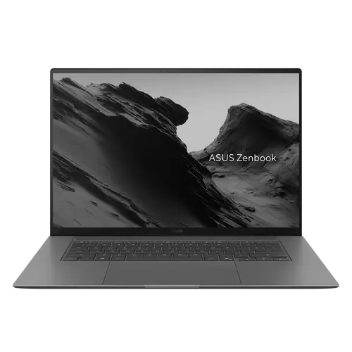 Лаптоп, Asus Zenbook S UM5606GA-SR222X, Ryzen AI 9, 16" OLED WQXGA+(WQ+) 2880*1800 16:10 Bend+500nits, 120Hz, Glare , 32GB LPDDR5X (32GB on BD),2TB SSD, Backlit Chiclet Keyboard, Windows 11 Pro,Antrim Gray, Sleev