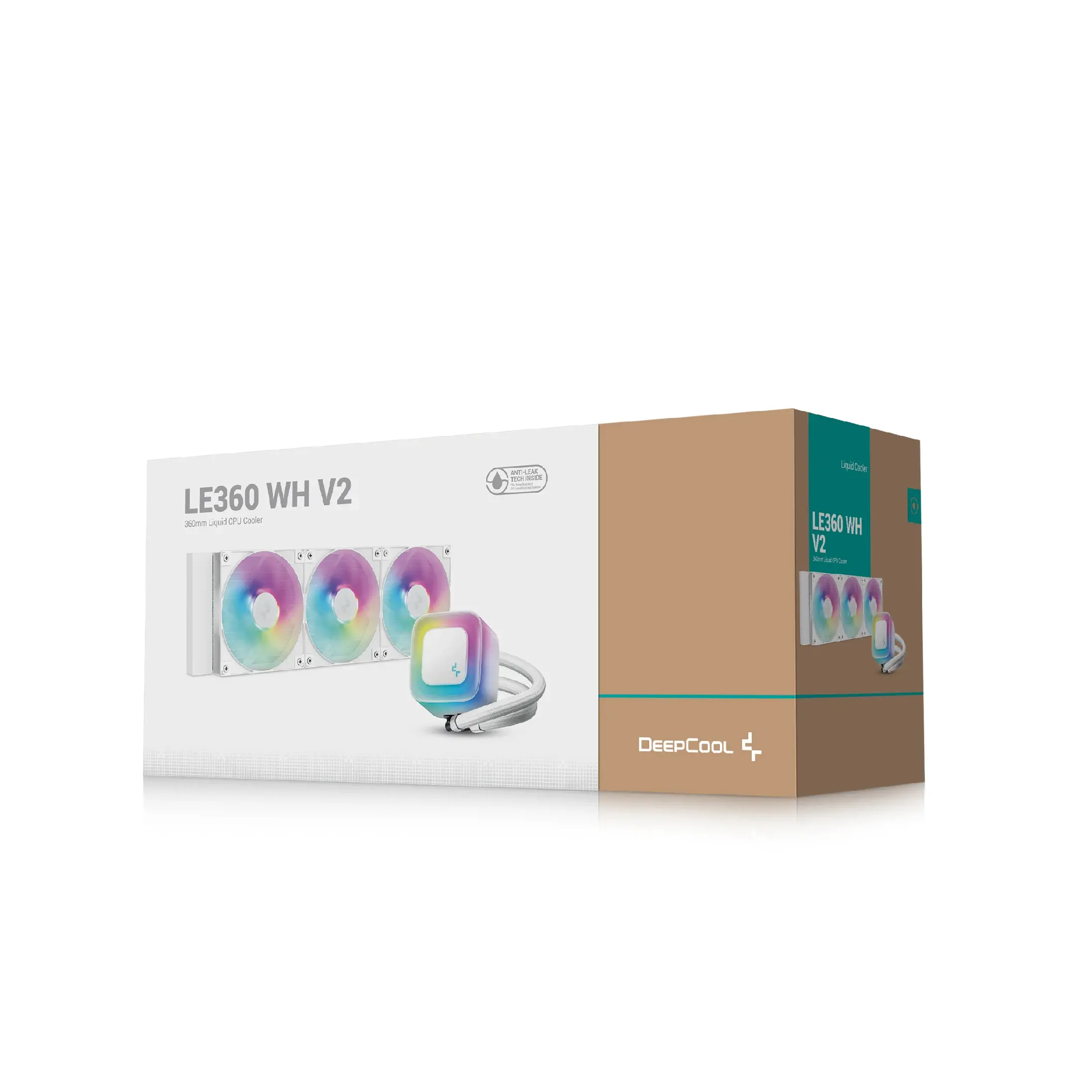 DeepCool водно охлаждане Water Cooling LE360 V2 WH - Addressable RGB - LGA1851/AM5 - image 5