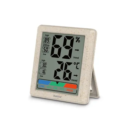 HAMA Термометър и хигрометър "Ponza", дигитален, за вътрешна употреба, бежов - image 2