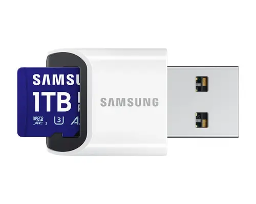 Карта памет Samsung PRO Plus 1 TB, microSDXC UHS-I Class 10, с адаптер - image 2
