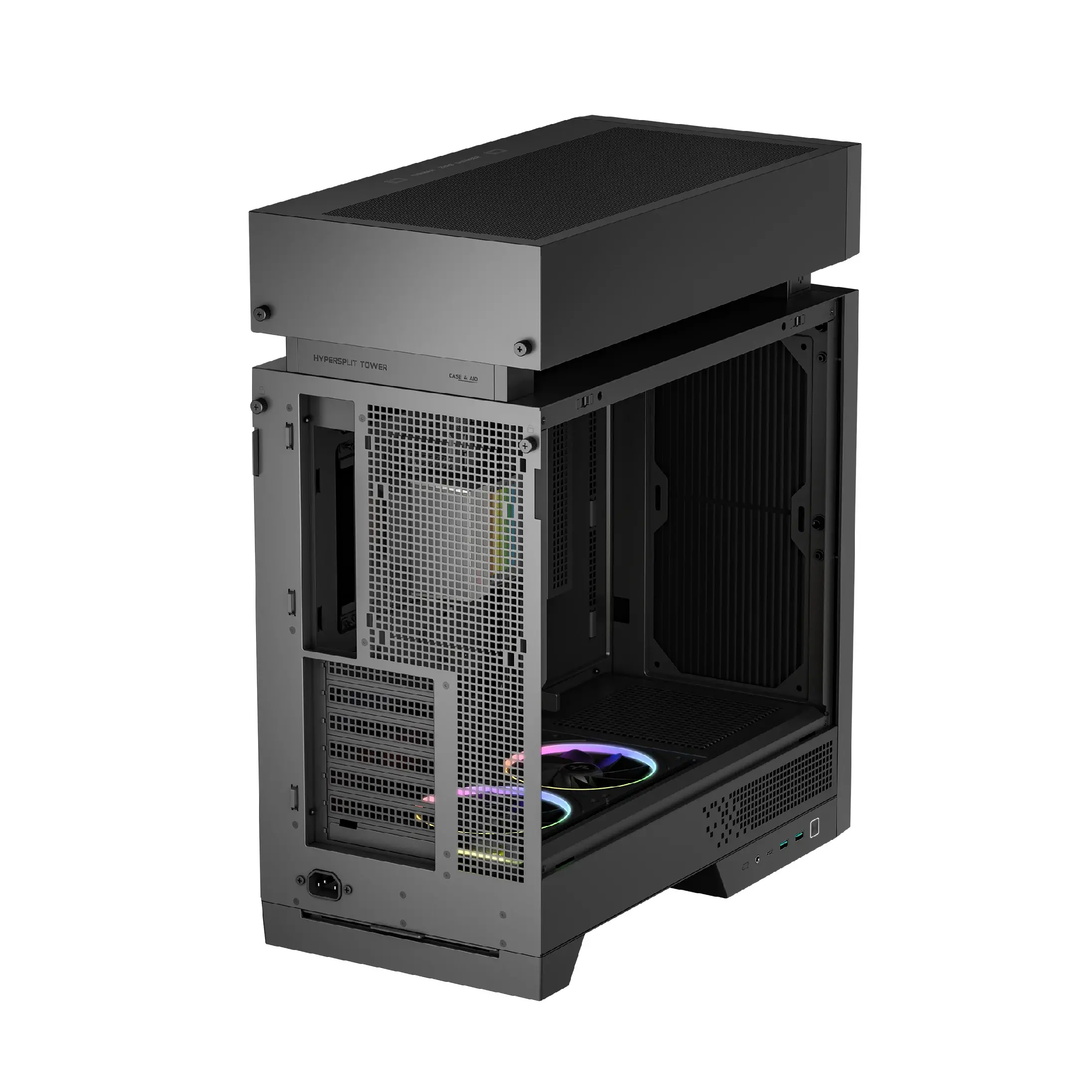 DeepCool кутия Case ATX - CL6600 - Modular Split-Chamber, 360 mm AIO Pre-Installed, 2 ARGB fans - image 5