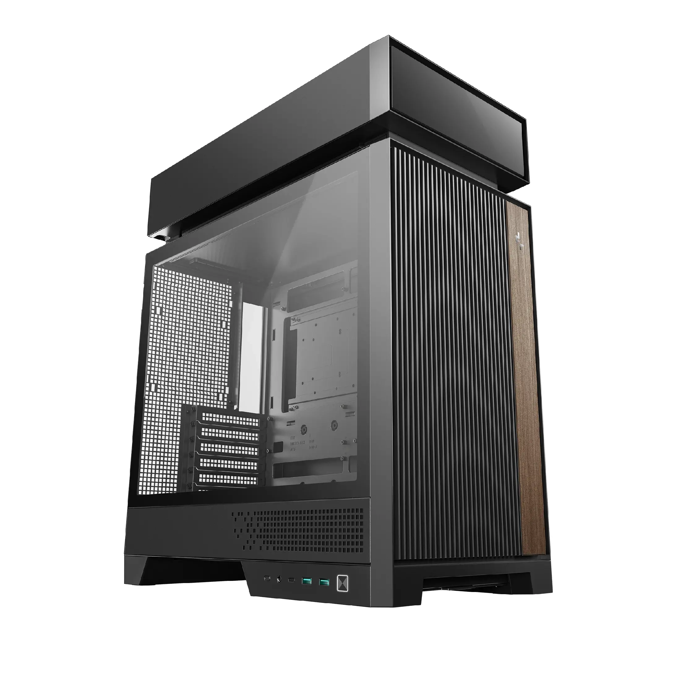 DeepCool carcasă ATX - CL660 - Modulară cu camere separate, 2 ventilatoare ARGB
