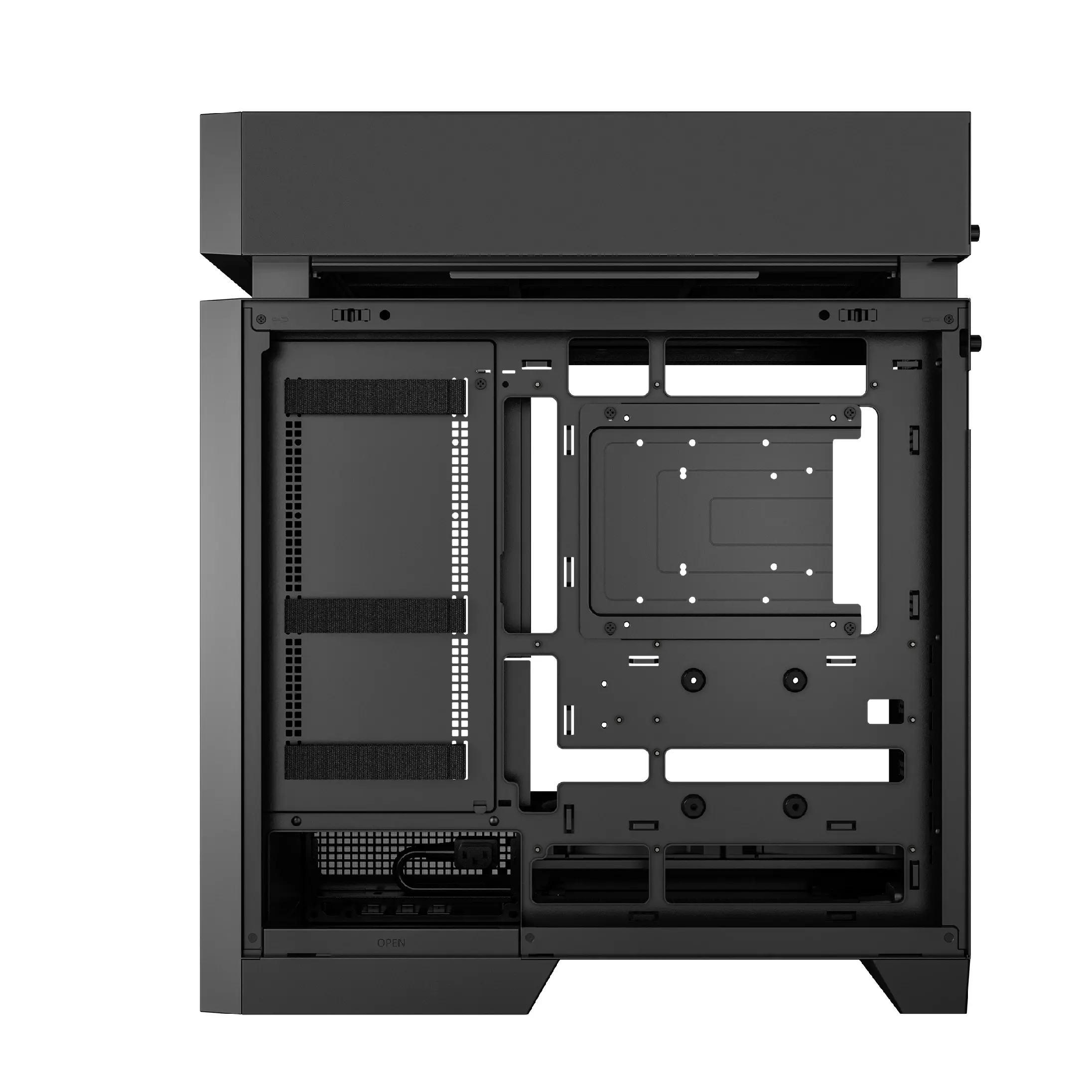DeepCool кутия Case ATX - CL660 - Modular Split-Chamber, 2 ARGB fans - image 4