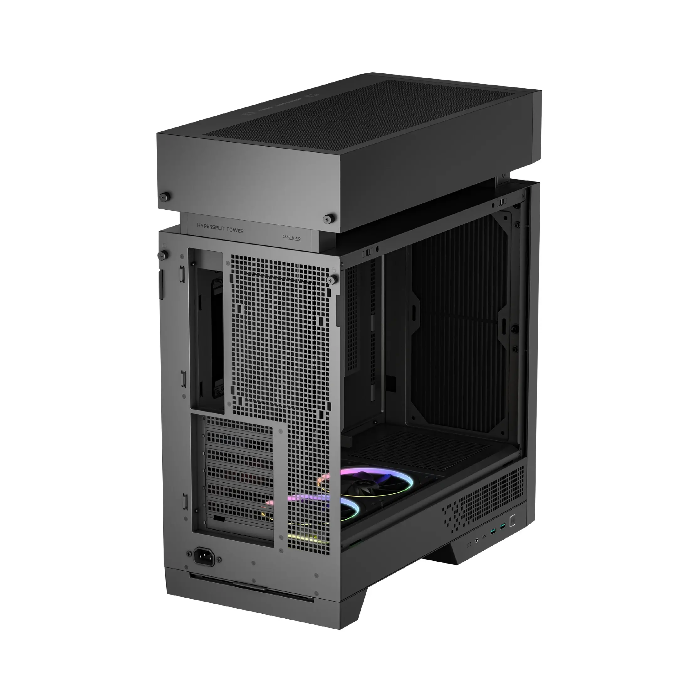 DeepCool кутия Case ATX - CL660 - Modular Split-Chamber, 2 ARGB fans - image 5