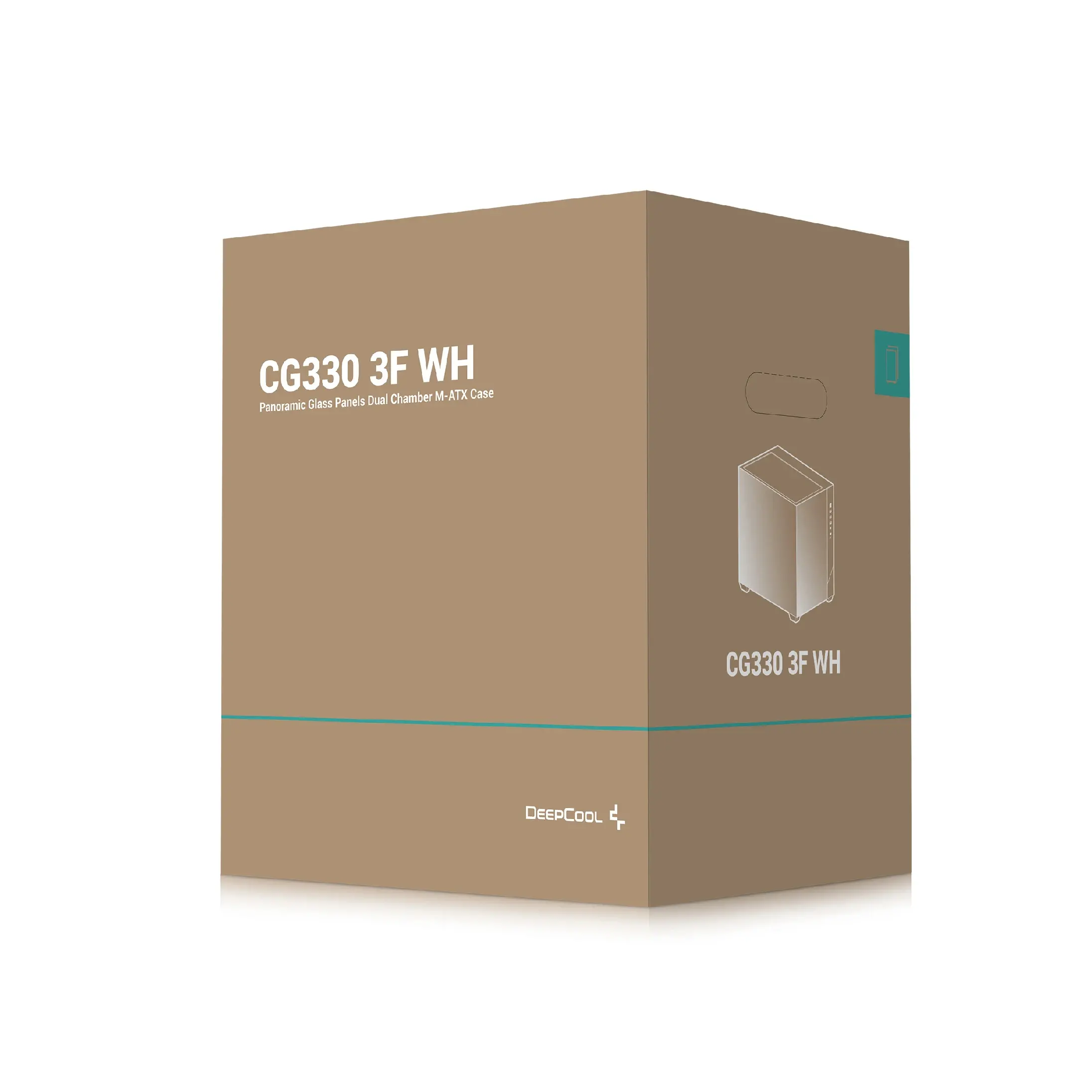 DeepCool кутия Case mATX - CG330 3F WH - 3 ARGB Fans - image 10