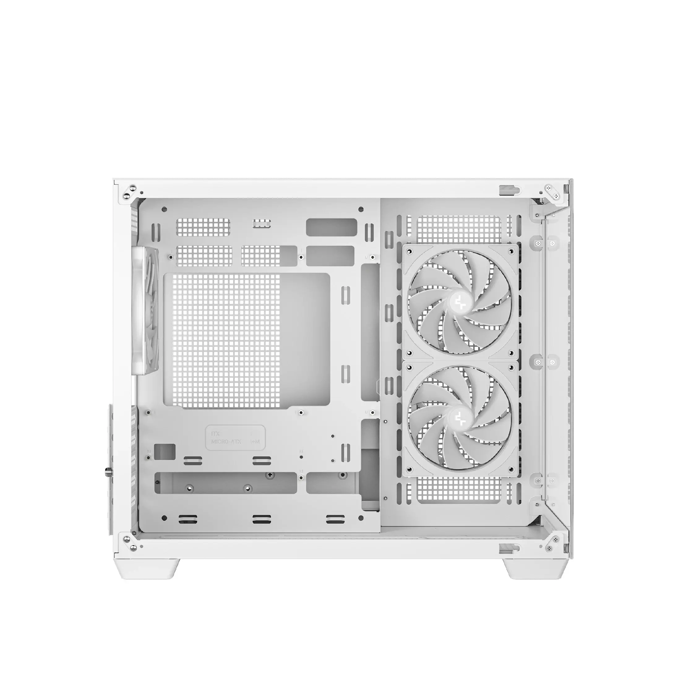 DeepCool кутия Case mATX - CG330 3F WH - 3 ARGB Fans - image 3