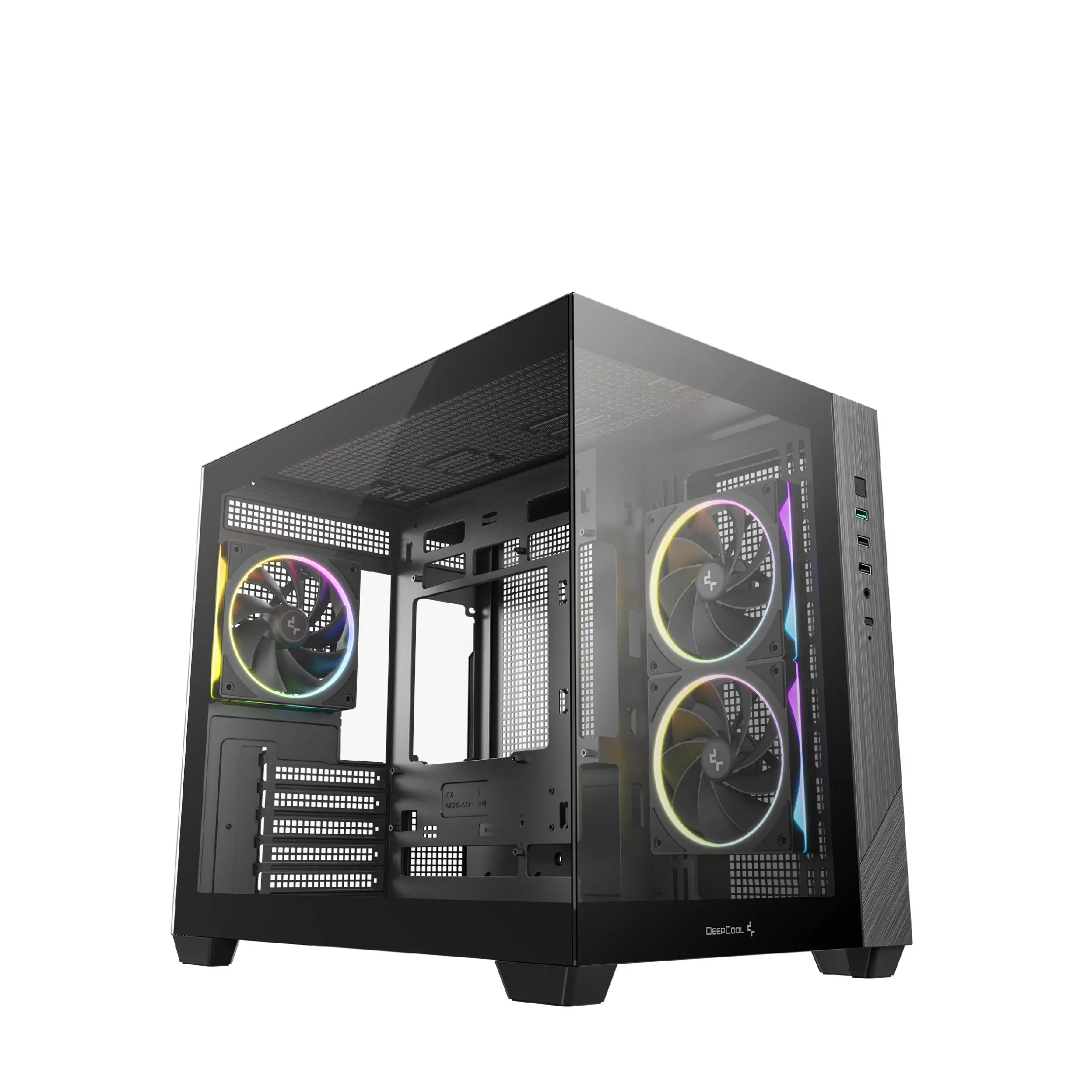 DeepCool κουτί mATX - CG330 3F - 3 ανεμιστήρες ARGB