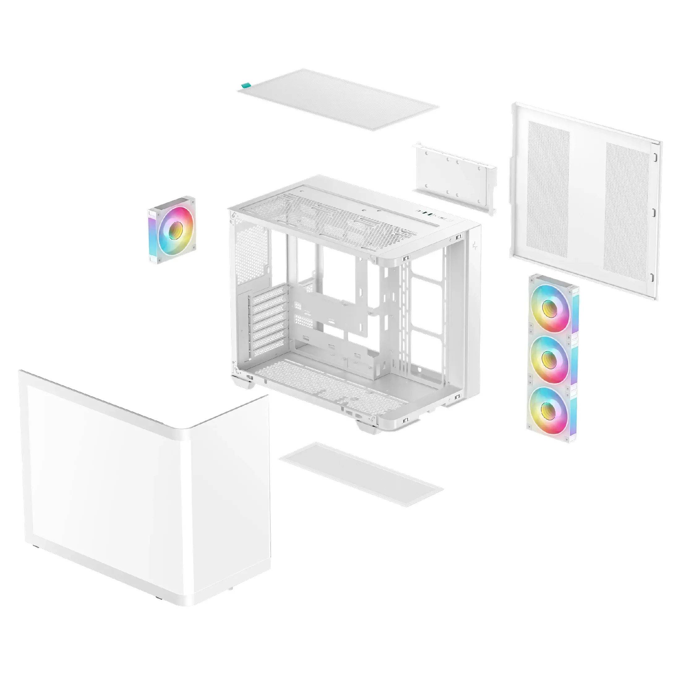 DeepCool кутия Case ATX - CG530U 4F WH - 4 ARGB Fans - image 7
