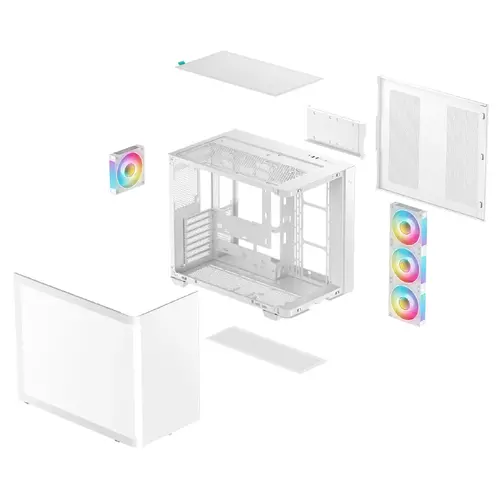 DeepCool кутия Case ATX - CG530U 4F WH - 4 ARGB Fans - image 7