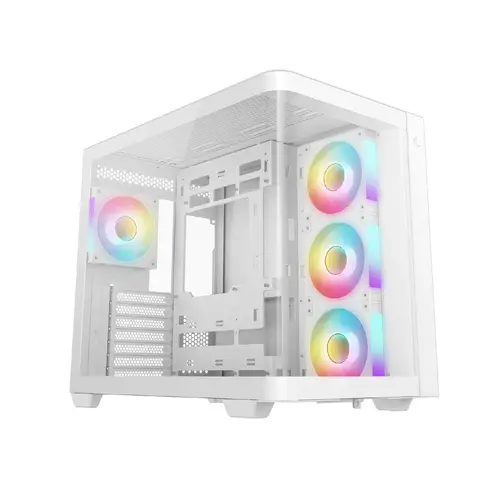 DeepCool Carcasă ATX - CG530U 4F WH - 4 ventilatoare ARGB - 1