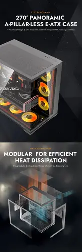 Darkflash кутия Case EATX - C280 Black - 7 ARGB fans - image 10