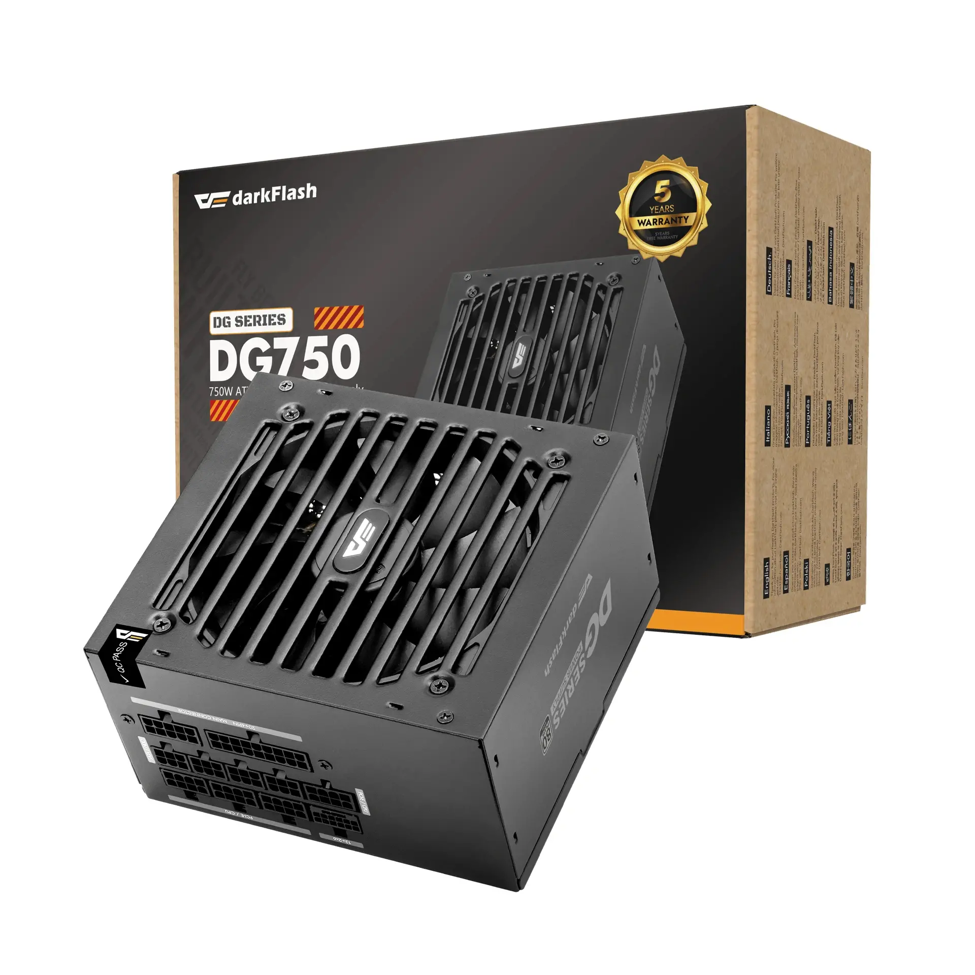Darkflash sursă de alimentare PSU ATX 3.1 750W Gold, Full Modular - DG750 - image 7