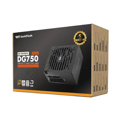 Darkflash sursă de alimentare PSU ATX 3.1 750W Gold, Full Modular - DG750 - 9