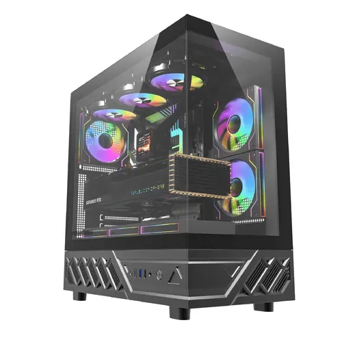 Darkflash Θήκη ATX - DS950 Black - 6 x 120 mm Infinity Mirror A-RGB - 2