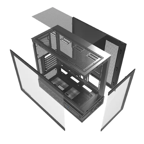 Darkflash кутия Case ATX - DS950 Black - 6 x 120 mm Infinity Mirror A-RGB - image 23