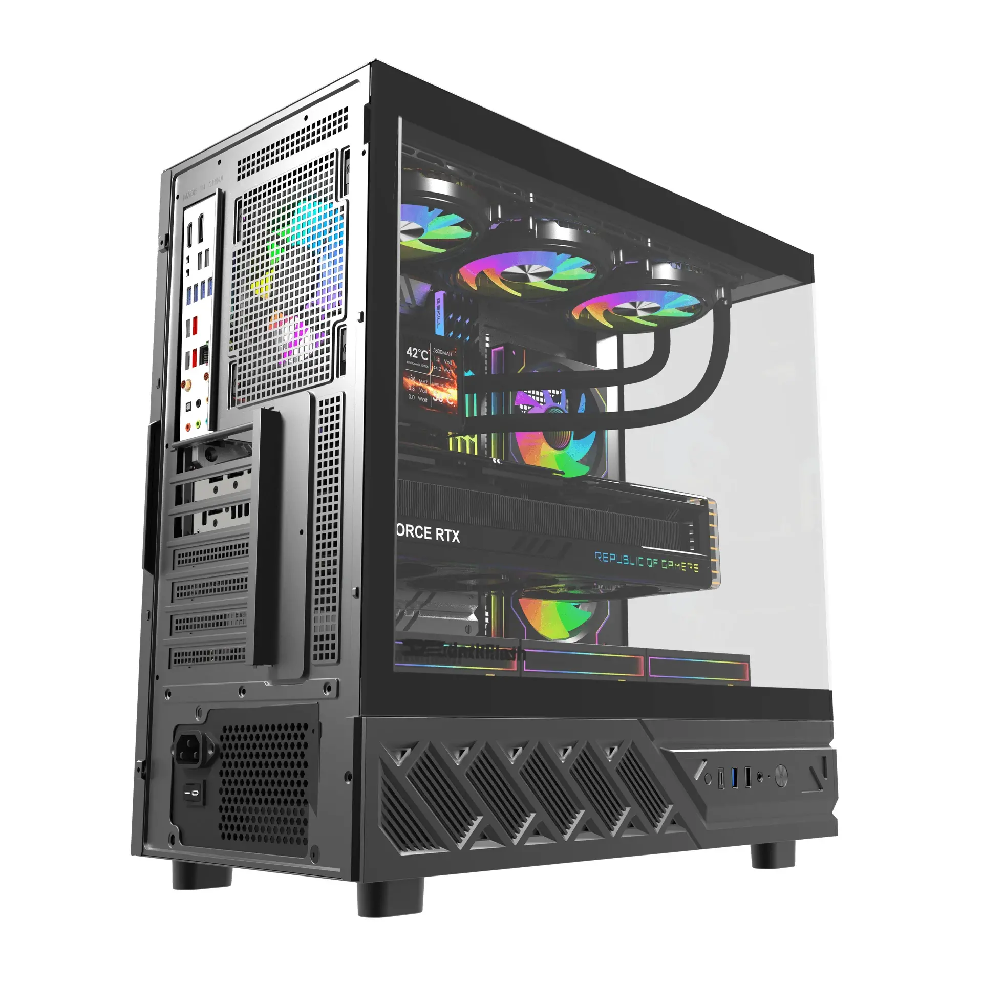 Darkflash Carcasă ATX - DS950 Black - 6 x 120 mm Infinity Mirror A-RGB - image 7