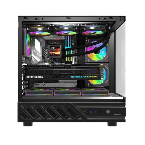 Darkflash Θήκη ATX - DS950 Black - 6 x 120 mm Infinity Mirror A-RGB - 9