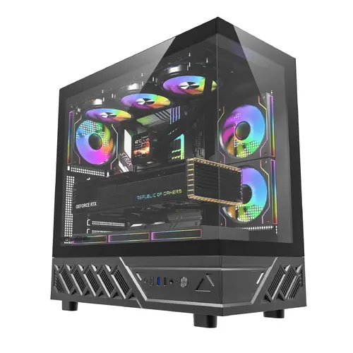 Darkflash кутия Case ATX - DS950 Black - 6 x 120 mm Infinity Mirror A-RGB