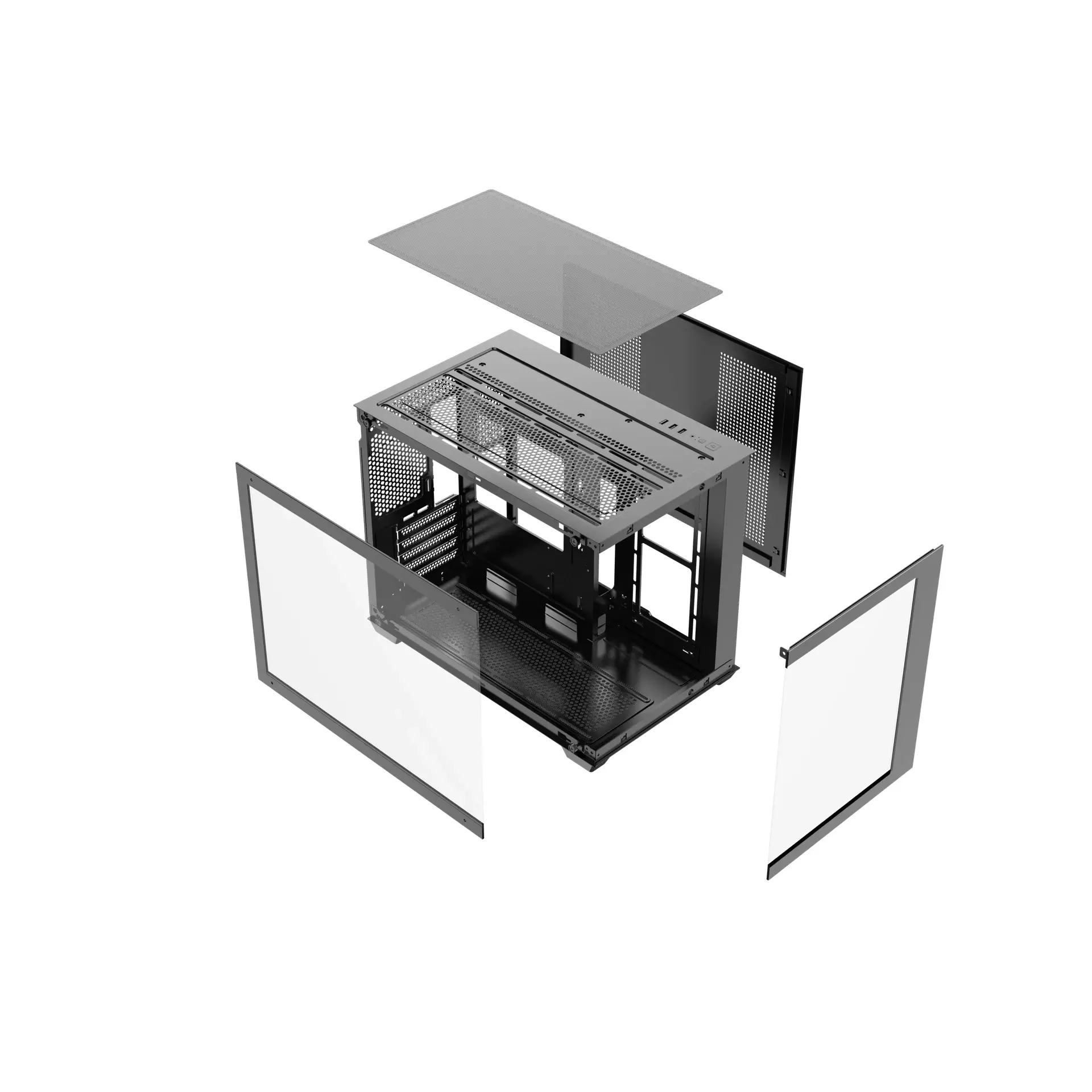 Darkflash κουτί Case mATX - B275 PRO Black - 6 x 120 mm Infinity Mirror A-RGB - image 18