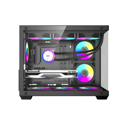 Darkflash кутия Case mATX - B275 PRO Black - 6 x 120 mm Infinity Mirror A-RGB - image 2