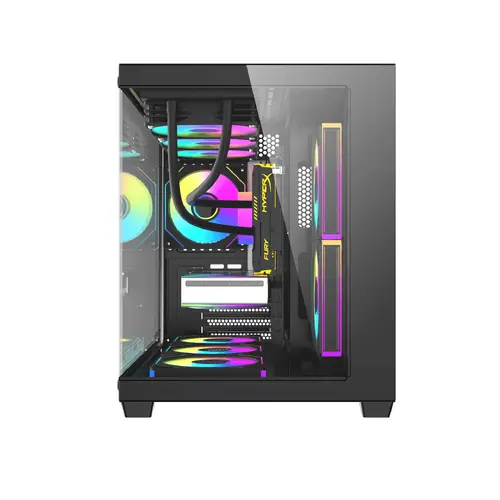 Darkflash кутия Case mATX - B275 PRO Black - 6 x 120 mm Infinity Mirror A-RGB - image 4