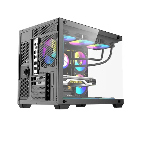 Darkflash carcasă Case mATX - B275 PRO Black - 6 x 120 mm Infinity Mirror A-RGB - 7