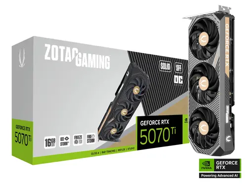Видео карта ZOTAC GAMING RTX 5070 TI Solid SFF OC 16GB GDDR7 - image 6