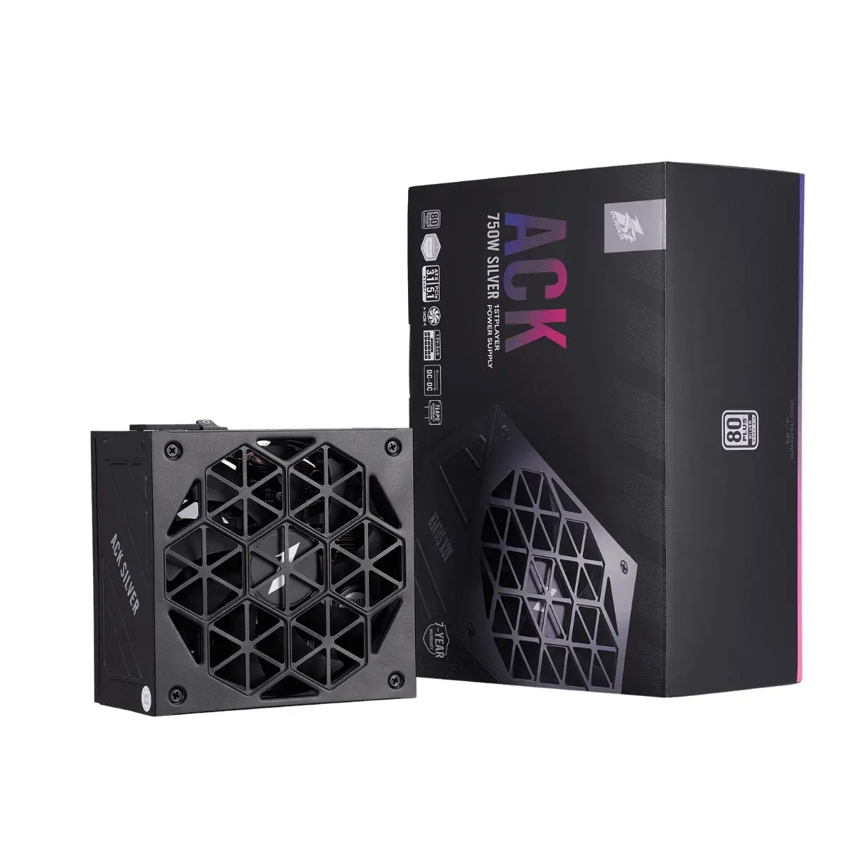 1stPlayer Τροφοδοτικό PSU ATX 3.1 750W - ACK Silver - PS-750BA7 - image 5