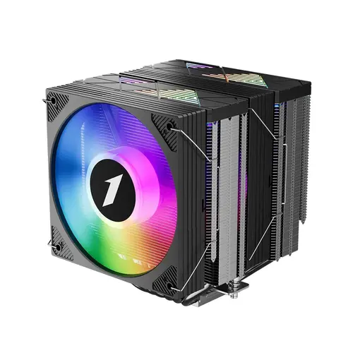 1stPlayer охладител CPU Cooler CRYO CY12LD Black - LGA1851/AM5, Dual-Tower, ARGB - image 1