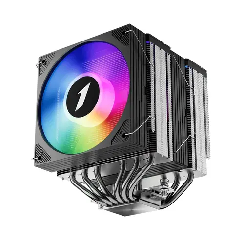 1stPlayer охладител CPU Cooler CRYO CY12LD Black - LGA1851/AM5, Dual-Tower, ARGB - image 2