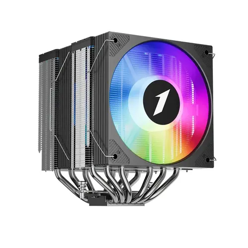 1stPlayer охладител CPU Cooler CRYO CY12LD Black - LGA1851/AM5, Dual-Tower, ARGB - image 3
