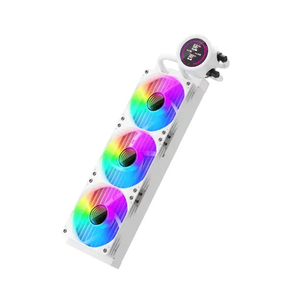 1stPlayer водно охлаждане Water Cooling 360mm - Thunderstorm TS4 360 White - Digital Display, aRGB - image 1