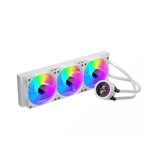 1stPlayer водно охлаждане Water Cooling 360mm - Thunderstorm TS4 360 White - Digital Display, aRGB - image 2