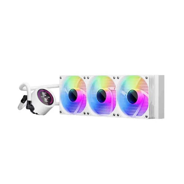 1stPlayer водно охлаждане Water Cooling 360mm - Thunderstorm TS4 360 White - Digital Display, aRGB - image 3